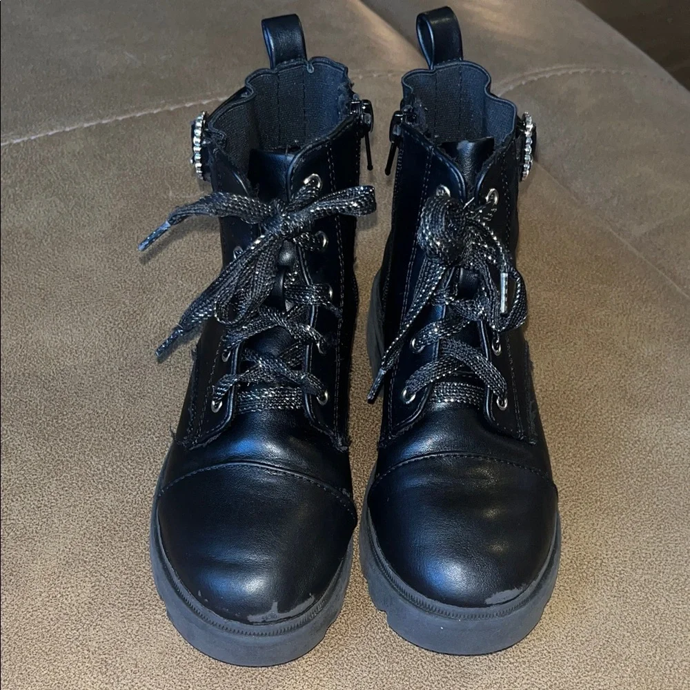 Joie Black Kids Boots with Studded Detail